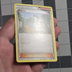 Cheren Inverted Back Miscut Misalignment Error BW Emerging Powers Pokemon Card - Image 5