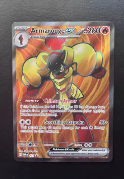 Armorouge EX SVP125 Scarlet & Violet Pokemon Promo Full Art, Near Mint Condition - Image 1