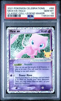 Mew ex 88/92 - Pokemon Celebrations Classic Collection - PSA 10 GEM MINT - Image 1