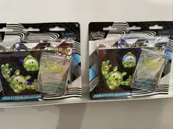 Lot Of 2🔥Pokemon TCG Scarlet Violet Black Bolt Tech Sticker Col 3-Pack Blister - Image 1