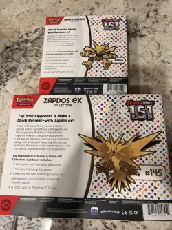 🔥🔥Pokemon TCG Scarlet and Violet 151 Zapdos ex & Alakazam ex Collection 2🔥🔥 - Image 2