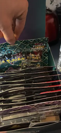 💥 Pokemon Paldean Fates Tech Sticker Collection Display 12 Blister (36 Packs) - Image 3