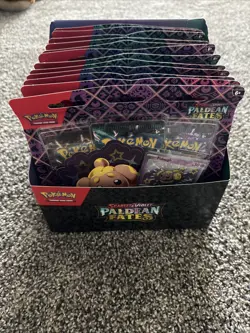 💥 Pokemon Paldean Fates Tech Sticker Collection Display 12 Blister (36 Packs) - Image 4