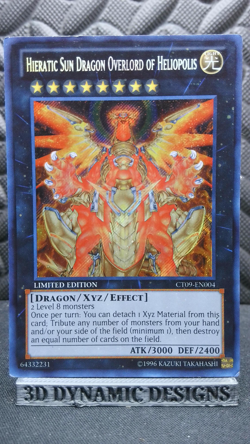 | Yugioh Hieratic Sun Dragon Overlord of Heliopolis CT09-EN004 Secret Rare HP | - Image 1