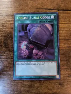 Foolish Burial Goods RATE-EN065 Secret Rare 1st Ed NM Yugioh! - Image 1