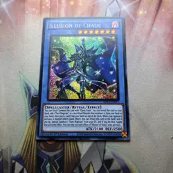Yugioh Illusion of Chaos MP23-EN017 Secret Rare 1st Ed NM - Image 1