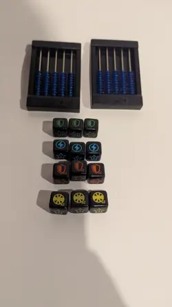 Yugioh Dungeon Dice Monsters Dice Set and Abacus - Image 1