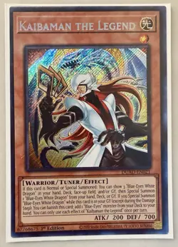 Yugioh! 1x Kaibaman the Legend DUAD-EN021 Secret Rare 1st Ed NM - Image 1