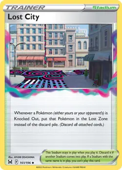 2024 Pokemon TCG Lost City Stadium Card NM - Honolulu World Championships - Image 1