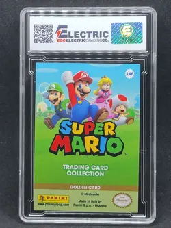 2022 Panini Super Mario Luigi Golden Card #146 EGC 9 - Image 2