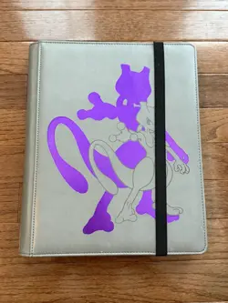 Mewtwo Ultra Pro Used Binder-Includes 200+ POKEMON Card Collection- 9 Pocket - Image 1