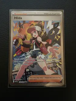 Pokemon Hilda Trainer Card SAR SIR 171/086 SV11W White Flare English - Image 1