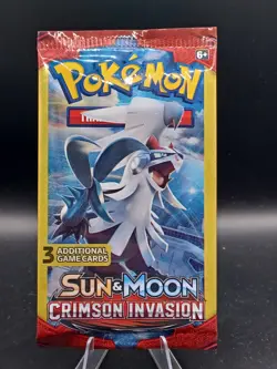 Pokemon TCG Crimson Invasion Mini Booster Pack (1 Pack - 3 Cards) - Silvally Art - Image 1