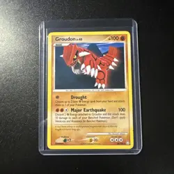 Pokemon TCG D&P Legends Awakened Groudon Card 29/146 Regular Rare, LP Condition - Image 1