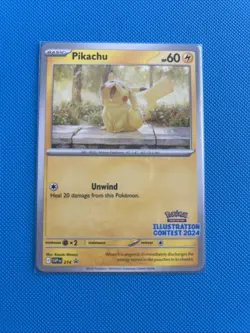 Pikachu - 214 (Illustration Contest 2024) 214 Sv: Scarlet & Violet Promo Cards - Image 1