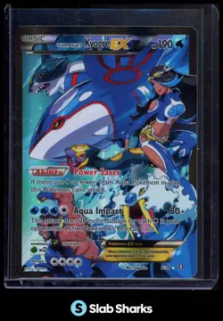 2015 POKEMON XY DOUBLE CRISIS #6/34 TEAM AQUA'S KYOGRE EX - Image 1