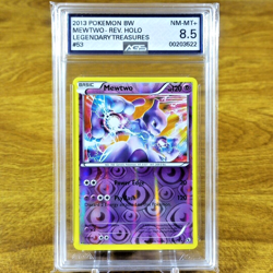 Pokemon BW Legendary Treasures Mewtwo Reverse Holo 53/113 AGS NM-MT 8.5 Holo - Image 1