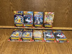 9 Pokemon TCG: Surging Sparks Booster Packs (Random Artwork, Lot of 9) - Image 1