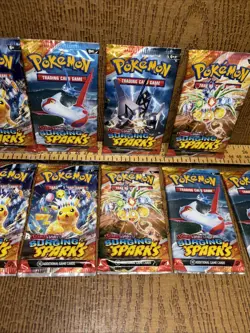 9 Pokemon TCG: Surging Sparks Booster Packs (Random Artwork, Lot of 9) - Image 4