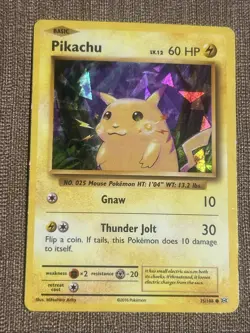 Pikachu 35/108 Pokemon Card Shattered Holo Rare 2016 Lightly Played LP - Image 1