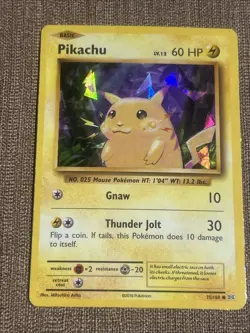 Pikachu 35/108 Pokemon Card Shattered Holo Rare 2016 Lightly Played LP - Image 2