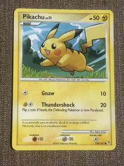 Pikachu 120/147 Pokemon Card Platinum Supreme Victors Lightly Played LP - Image 1
