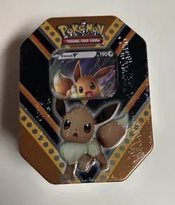 Pokemon Trading Card Game Eevee V Powers Tin SEALED - Image 1