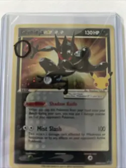 Greninja Gold Star SWSH144 ETB Black Star Promo Gold Star SWIRL 🌀 Pokemon - Image 1