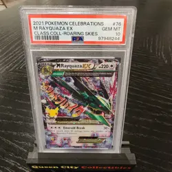 M RAYQUAZA EX - PSA GEM 10 - 2021 Pokemon CELEBRATIONS - ROARING SKIES - #76 - Image 1