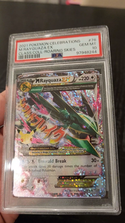 M RAYQUAZA EX - PSA GEM 10 - 2021 Pokemon CELEBRATIONS - ROARING SKIES - #76 - Image 2