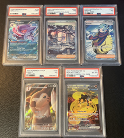 Lot of 5 Graded Pokemon paldea Evolved Temporal Forces Battle Partners PSA - Image 1