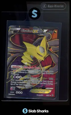 2015 POKEMON XY ANCIENT ORIGINS 93/98 GIRATINA EX ULTRA RARE DAMAGED HP - Image 1