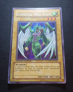 Yu-Gi-Oh Elemental Hero Avian EHC1-EN001 Secret Rare Limited Edition - Image 1