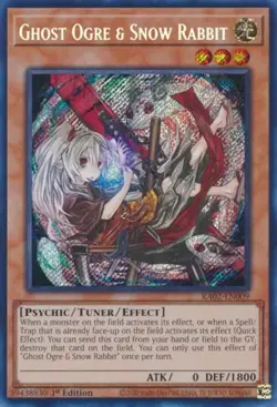 Yugioh! Ghost Ogre & Snow Rabbit (Alternate Art) - RA02-EN009 - Secret Rare - 1s - Image 1