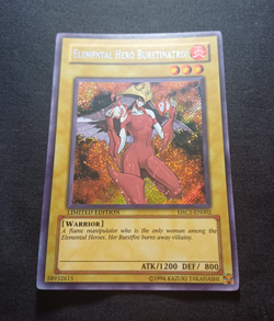 Yu-Gi-Oh Elemental Hero Burstinatrix EHC1-EN002 Secret Rare Limited Edition - Image 1