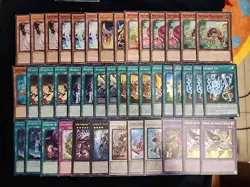 Yugioh 43 Card Naturia Runick Deck Core Hugin Fountain Camellia - Image 1