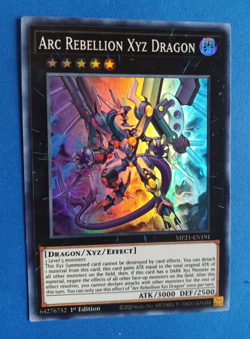 YUGIOH ARC REBELLION XYZ DRAGON MP21-EN191 SUPER RARE HOLO 1ST EDITION UNPLAYD - Image 1