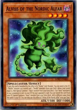 Alviss of the Nordic Alfar #SOFU-EN000 Yugioh Lightly played 1st Edition - Image 1