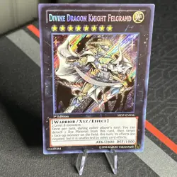 Yu-Gi-Oh! DIVINE DRAGON KNIGHT FELGRAND 1st Edition Secret Rare SHSP-EN056 - Image 1