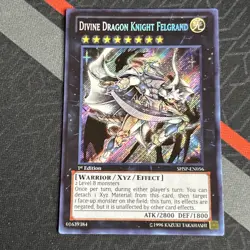 Yu-Gi-Oh! DIVINE DRAGON KNIGHT FELGRAND 1st Edition Secret Rare SHSP-EN056 - Image 2
