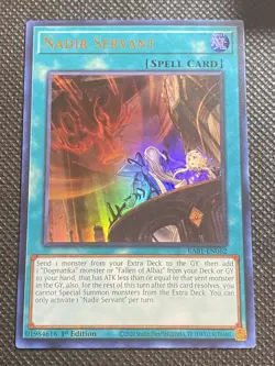 YuGiOh! - Nadir Servant RA01-EN062 Ultra Rare 1st Edition Near Mint - Image 1