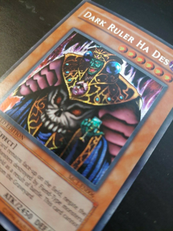 LIMITED EDITION Dark Ruler Ha Des (MC1-EN006) Secret-Rare YuGiOh card - Image 1