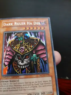LIMITED EDITION Dark Ruler Ha Des (MC1-EN006) Secret-Rare YuGiOh card - Image 4