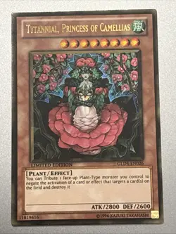 Tytannial, Princess of Camellias GLD4-EN026 Gold Series 4 Limited Gold Rare LP - Image 1