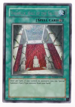 Yu-Gi-Oh! TCG PP02-EN020 Valhalla, Hall Of The Fallen Secret Rare Near Mint - Image 1