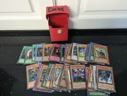 Lot Of 46 Yu-Gi-Oh Holos With Deck Box - Image 1