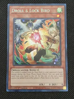 YuGiOh! - Droll & Lock RA02-EN006 Alt Art Secret Rare 1st Edition Near Mint - Image 1