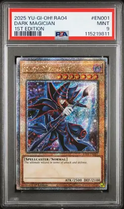 Dark Magician *PSA MINT 9* RA04-EN001 *QCR Secret Rare* Yugioh - Image 1