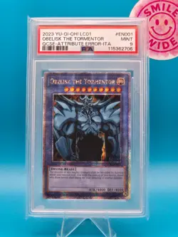 PSA 9 - 2023 Yu-Gi-Oh! LC01, Obelisk the Tormentor, QCSE-Attribute Error-ITA - Image 1