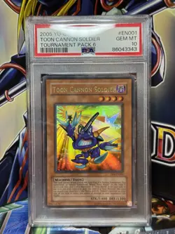 PSA 10 YU-GI-OH! TP6-EN001 Toon Cannon Soldier - Image 1